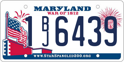 MD license plate 1BJ6439