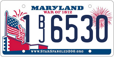 MD license plate 1BJ6530