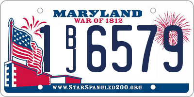 MD license plate 1BJ6579