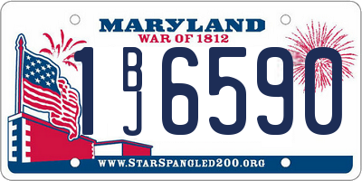 MD license plate 1BJ6590
