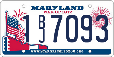 MD license plate 1BJ7093