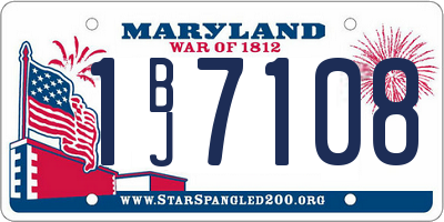 MD license plate 1BJ7108