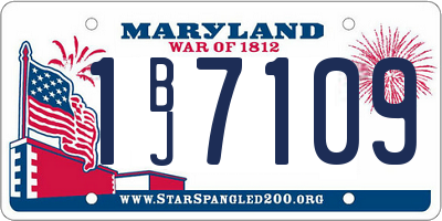 MD license plate 1BJ7109