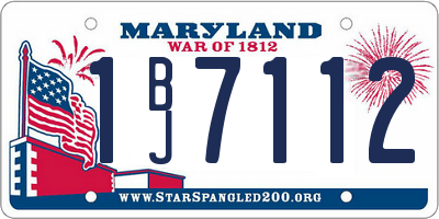MD license plate 1BJ7112