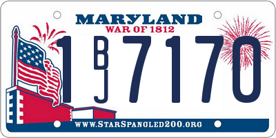 MD license plate 1BJ7170