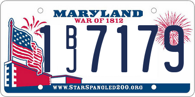 MD license plate 1BJ7179
