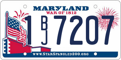 MD license plate 1BJ7207