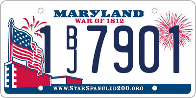 MD license plate 1BJ7901