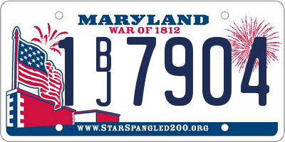 MD license plate 1BJ7904