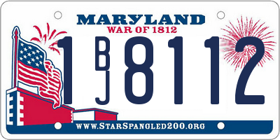 MD license plate 1BJ8112