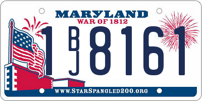 MD license plate 1BJ8161