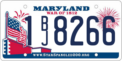 MD license plate 1BJ8266
