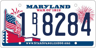 MD license plate 1BJ8284
