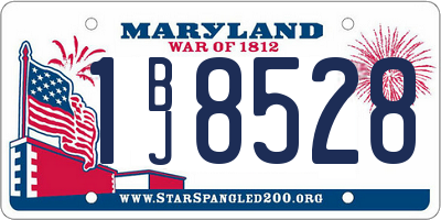 MD license plate 1BJ8528