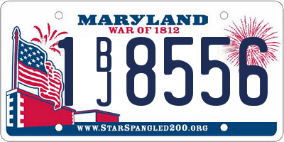 MD license plate 1BJ8556