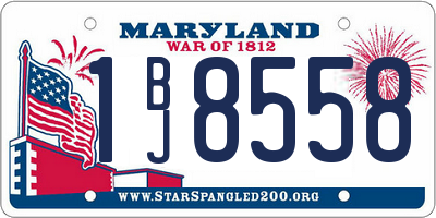 MD license plate 1BJ8558