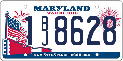 MD license plate 1BJ8628