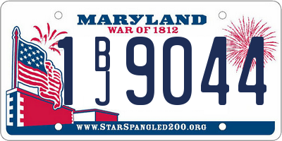 MD license plate 1BJ9044