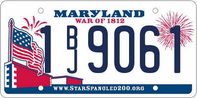 MD license plate 1BJ9061
