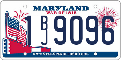 MD license plate 1BJ9096