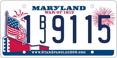 MD license plate 1BJ9115