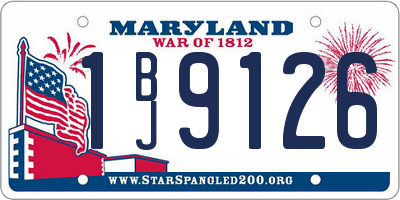 MD license plate 1BJ9126