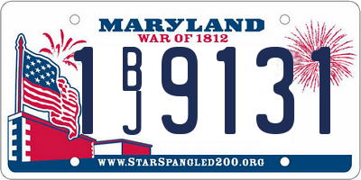 MD license plate 1BJ9131