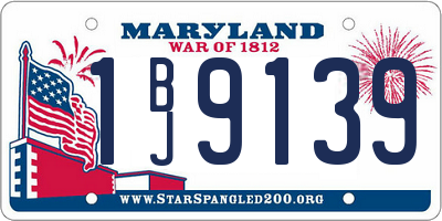 MD license plate 1BJ9139