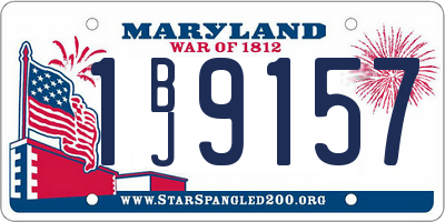 MD license plate 1BJ9157