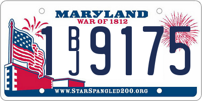 MD license plate 1BJ9175