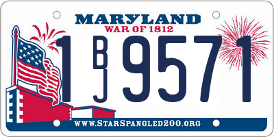 MD license plate 1BJ9571
