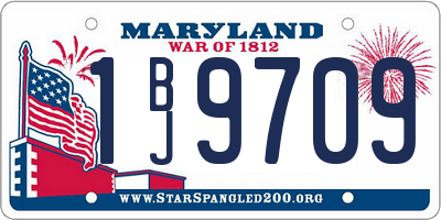 MD license plate 1BJ9709