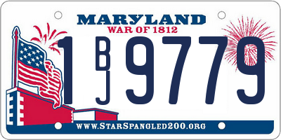 MD license plate 1BJ9779