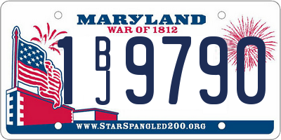 MD license plate 1BJ9790