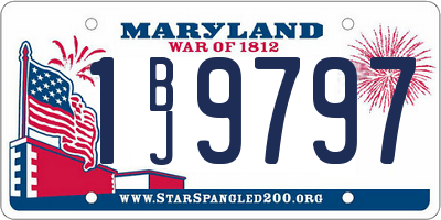 MD license plate 1BJ9797