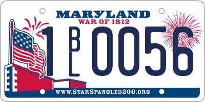 MD license plate 1BL0056