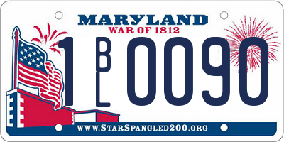 MD license plate 1BL0090