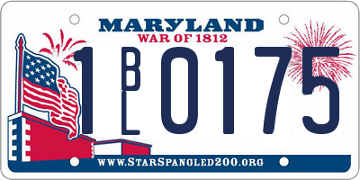 MD license plate 1BL0175