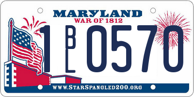 MD license plate 1BL0570