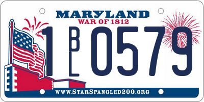 MD license plate 1BL0579