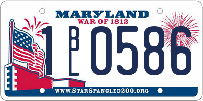 MD license plate 1BL0586