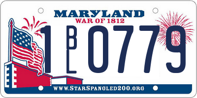 MD license plate 1BL0779