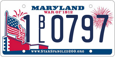 MD license plate 1BL0797
