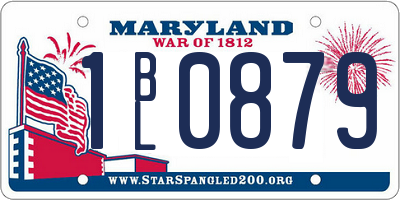MD license plate 1BL0879