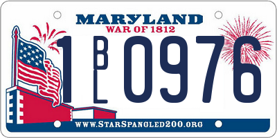 MD license plate 1BL0976
