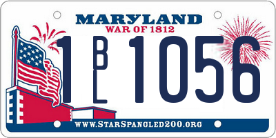MD license plate 1BL1056