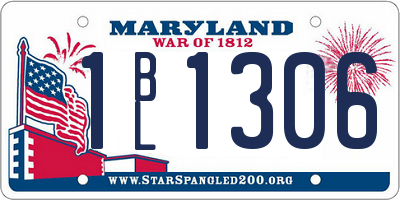 MD license plate 1BL1306