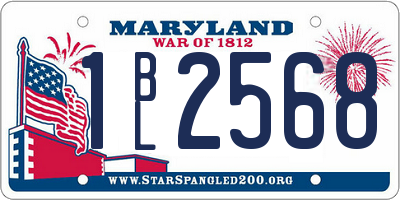 MD license plate 1BL2568