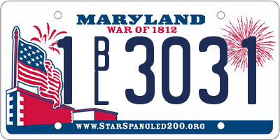MD license plate 1BL3031