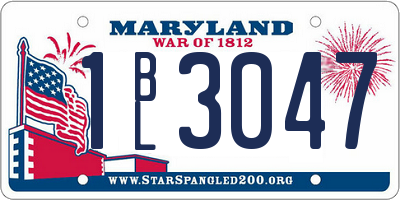 MD license plate 1BL3047